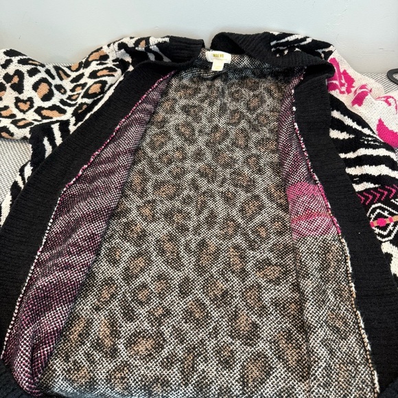 Anthropologie Maeve Makaya animal print longline cardigan sweater. Size XL - Picture 9 of 14